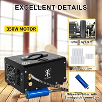 Compresseur d'air PCP 12V sans huile TUXING, mini, 30mpa/4500psi/300bar, arrêt automatique, refroidissement par ventilateur, pour tir en extérieur et chasse