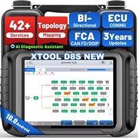 Herramienta de Diagnóstico Automotriz XTOOL D8S 2026, Programador de Llaves Activas con Codificación ECU, 38 Servicios, Actualización en Línea, con CAN FD, DOIP, Topología, PK D8