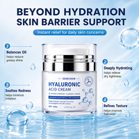 Gel Hydratant Visage à l'Acide Hyaluronique Marque Blanche – Formule Équilibre Hydrique, Traitement Réparateur Peaux Sensibles, Crème Hydratante Visage