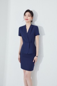 Traje <span class=keywords><strong>de</strong></span> <span class=keywords><strong>oficina</strong></span> <span class=keywords><strong>de</strong></span> manga corta para mujer, uniforme <span class=keywords><strong>de</strong></span> trabajo profesional para gerente <span class=keywords><strong>de</strong></span> Hotel, recepcionista <span class=keywords><strong>de</strong></span> recepción, ropa <span class=keywords><strong>de</strong></span> trabajo - Product Image 2