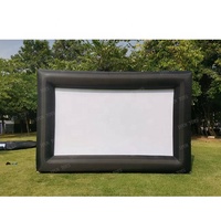 Écran de projection gonflable IFUN en promotion, chaise de cinéma extérieur 8-10 pieds de haut, 12 pieds de long, ventilateur intégré, PVC 0,6 mm EN14960