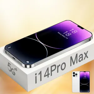 Original 14 Pro Max 6.8 polegadas 12GB + 512GB smartphone Android 10 núcleo 5G LET telefone HD tela do rosto ID versão global do telefone móvel