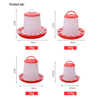 Mangeoire automatique pour poulets, durable, en PE, légère, pour poulets, cailles, canards, équipement d'élevage