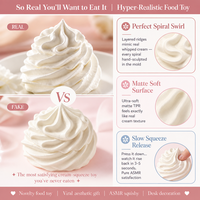 Southpeak Mochi Hand Therapy Squishy Factory Outil de soulagement de l'anxiété pour le TDAH et l'autisme, Jouet sensoriel anti-stress en forme de crème
