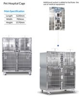 Système de chauffage pour animaux de compagnie en acier inoxydable 304 robuste, réutilisable, certifié CE ISO, réglable, pour chats, chiens et animaux de compagnie, injection vétérinaire