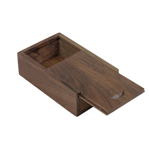 Caja de regalo de madera sin terminar más barata <span class=keywords><strong>y</strong></span> personalizada, caja de madera magnética pequeña para regalo de negocios, caja de madera con tapa para bricolaje - Product Image 3