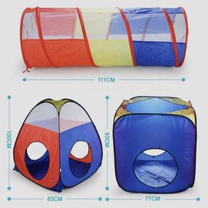 Extérieur Nouveau 4 en 1 Garçons Filles Cible Jeu Tipi Enfants Ramper <span class=keywords><strong>Tunnel</strong></span> Hoop Jouet Tente Playhouse Enfants Ball Pit - Product Image 6