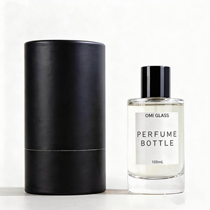 Flacon de parfum vide en verre de luxe avec logo personnalisé, rechargeable, 30 ml, 50 ml, 100 ml, avec boîte - Product Image 1