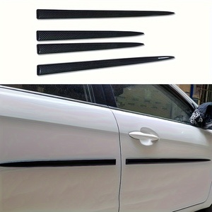 4 Piezas de Molduras Laterales para Carrocería de Automóvil, Tiras Anticolisión de ABS, Molduras Laterales Universales para Puertas, Tiras Antirrayaduras - Product Image 5