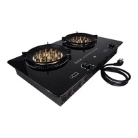 Cuisinière électrique à plasma à haute efficacité alimentée par l'énergie solaire 6000W, double brûleur, plaque de cuisson à flamme pour usage domestique et extérieur