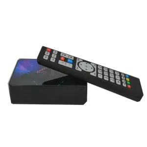 Global Tv Box Eksternal 5G Wifi, Set Top Box Jaringan 4K FTA Quad Core untuk Warna Hitam