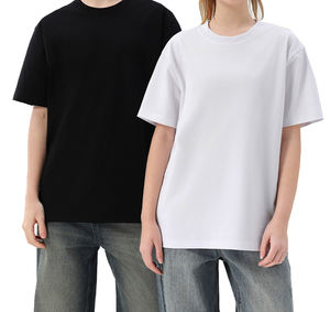 <span class=keywords><strong>OEM</strong></span>定制徽标300Gsm重量级空白t恤超大100% 棉双纱平纹男士t恤制造商 - Product Image 1