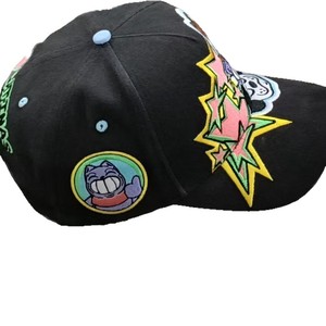 Cappellino da baseball a 6 pannelli ricamato con orsetto, 100% cotone, regolabile, versatile, stile Instagram, con visiera larga, Collezione Autunno/Inverno 2026 - Product Image 4