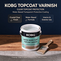 Couche de finition transparente, résistante aux UV et anti-jaunissement, scellant imperméable pour bois extérieur, métal et surfaces peintes, brillant
