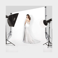 Système de support de fond métallique réglable pour studio photo, support de toile de fond avec barre transversale pour la photographie et la vidéo 2x3m/3x3m