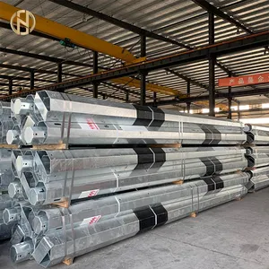 Importers Electric Pole High Quality 11kv To 33kv Electric Power Steel Pole