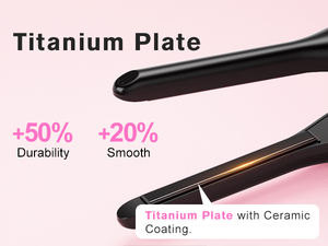 Lisseur de cheveux électrique en titane de nouvelle conception pour cheveux courts, barbe, frange et coupe pixie - Product Image 6