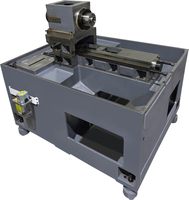 Tour à métaux CNC miniature de bureau à lit plat de qualité supérieure Fanuc à broche unique, moyenne capacité, avec guidage à boîte