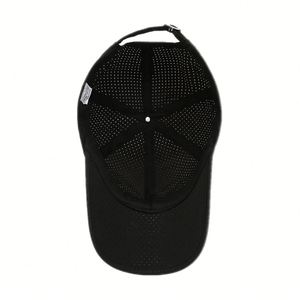 Casquette de baseball en maille respirante avec logo brodé sur le panneau avant, fermeture réglable avec autocollant magique, unisexe, adulte, décontractée, printemps-été - Product Image 5