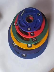 Ensemble de fitness à domicile Plaques Tri-Grip Plaque de <span class=keywords><strong>disque</strong></span> d'haltérophilie en fonte 1.25kg-25kg Caoutchouc pour <span class=keywords><strong>musculation</strong></span> - Product Image 6