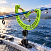 Support de canne à pêche de style européen avec alarme double cloche, construction en nylon/ABS/alliage métallique, support d'alarme pour la pêche à la carpe