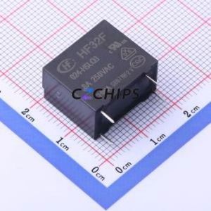 HF32F/024-HSLQ3 Power Relay Through hole,10.2x18.4mm Relay 24V 1 Normally Open: 1A (SPST-Normally Open)::: 4 3A-30VDC/3A-250VAC - Product Image 1