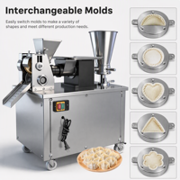 Machine à samosas, gyozas, empanadas et wontons automatique compacte pour table, en acier inoxydable, pour usage commercial, gain de place