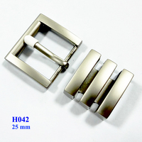 Boucle de ceinture carrée en alliage de zinc à broche unique avec boucle pour ceintures en cuir – Vente en gros