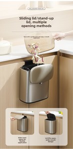 Contenedores de <span class=keywords><strong>Basura</strong></span> Grandes para Cocina, Multifuncionales, de Pared, Venta al Por Mayor - Product Image 2