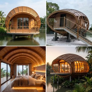 Villas modulaires préfabriquées de luxe Alien House à installation rapide, structure en aluminium et acier, pour hôtels de glamping et centres de villégiature, marque chinoise Xkang - Product Image 3