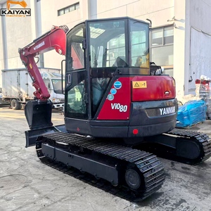 Mini-excavatrice sur chenilles d'occasion YANMAR VIO80 de 8 tonnes, à queue zéro, d'origine japonaise, hydraulique, pour travaux municipaux - Product Image 3