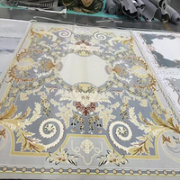 Maschinell Bedruckter Nylon-Teppich Luxuriöses Design Wohnzimmerteppich Hochwertiges Blumenmuster Großhandelspreis Flächenteppich