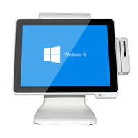 Machine de point de vente tout-en-un de 15 pouces, double écran, caisse enregistreuse Windows, tablette, système de point de vente pour la pharmacie