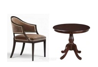 Table d'Angle Matte Vintage en Bois de Pin Brun Foncé Vente en Gros de Meubles de Salon Atelier