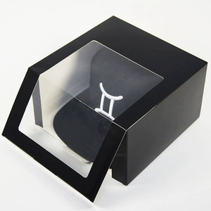 Có thể tái chế Mũ bao bì các tông hộp quà tặng với rõ ràng PVC cửa sổ tùy chỉnh gấp hộp - Product Image 5