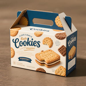 กล่องบรรจุภัณฑ์คุกกี้แบบแข็งทำจากกระดาษลูกฟูกสำหรับของขวัญ ออกแบบพร้อมโลโก้ของคุณเอง - Product Image 5
