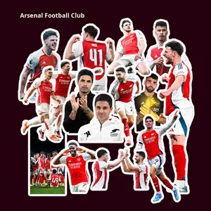 Colección <span class=keywords><strong>de</strong></span> Pegatinas del Arsenal <span class=keywords><strong>de</strong></span> la Premier League, Temporada 24-25 <span class=keywords><strong>de</strong></span> la Liga <span class=keywords><strong>de</strong></span> Campeones, Material PET, Pegatinas DIY para Decoración <span class=keywords><strong>de</strong></span> Teléfonos y Computadoras Portátiles - Product Image 3