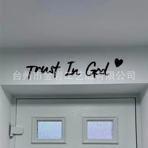 Las populares pegatinas de pared de madera con las frases "I love you" y "Goodbye" de Temu son un artículo de decoración para el hogar creativo y sofisticado. - Product Image 5