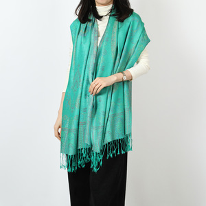 Ethnic Style Jacquard Cashew Fringed Shawl New Fall Winter Women's <strong>Scarf</strong> <strong>Pashmina</strong> <strong>Scarf</strong> - Product Image 5