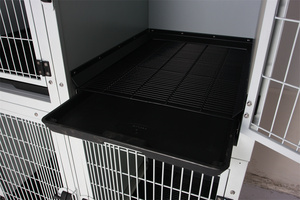 Cage professionnelle pour animaux de compagnie en KA-505M Aeolus Cage moderne pour animaux de compagnie avec grilles solides et emballage plat en plastique et métal - Product Image 4