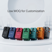 Adaptador de Enchufe Universal Compacto para Viajes, de Reino Unido a Estados Unidos, Mini Delgado, 35WPD, 4 en 1, con 3 Puertos USB-C