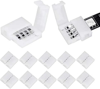 Connecteur sans soudure pour bande LED 2, 3, 4, 5, 6 broches, 8mm, 10mm, 12mm