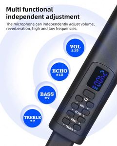 Micrófono Inalámbrico Recargable Universal 4 en 1 D100+ N24 2.4G para Actuaciones Profesionales en Escenario, Karaoke, Iglesia, Conferencias - Product Image 3