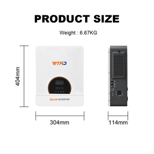 Inverter Solare Ibrido 3KW 3kVA 24V con Caricabatterie, Onda Sinusoidale Pura DC AC Off-Grid, <span class=keywords><strong>3000</strong></span> Watt 3000W 3000VA - Product Image 3