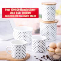 WUJO Fabricant BSCI Vente en gros Tasses en émail à sublimation pour le camping Mug pour café thé lait