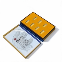 Boîte d'emballage personnalisée pour compléments alimentaires avec couvercle et base, insert en EVA écologique et doublure en velours jaune pour poudre lyophilisée et liquide oral – Vente en gros