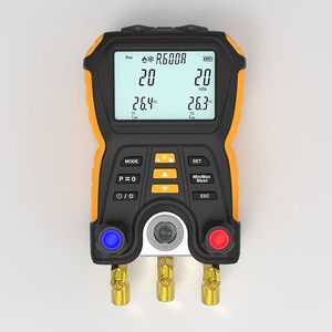 ชุดเกจวัดความดันดิจิตอลสำหรับเครื่องปรับอากาศ R410a พร้อมเครื่องวัดสุญญากาศ - Product Image 6