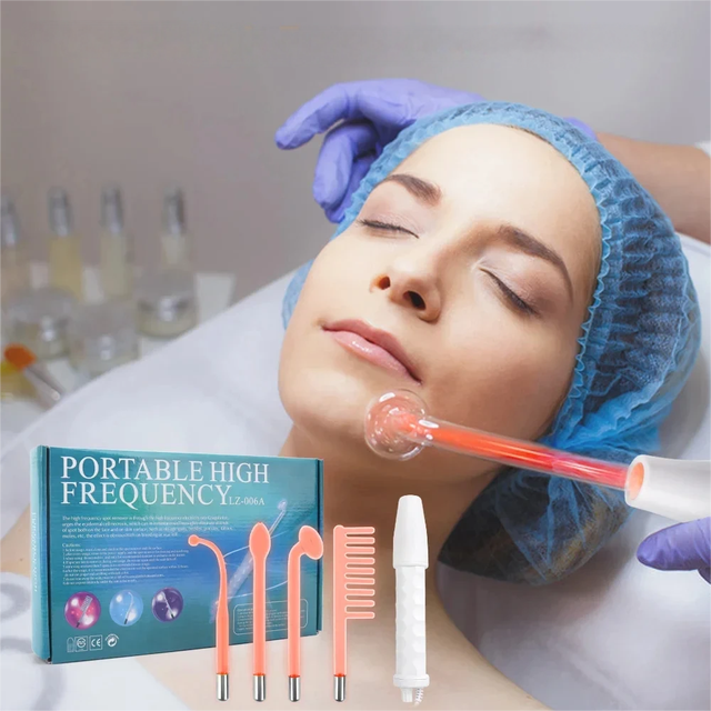 Personal Care Skin Therapy Wand with Anti Aging Wrinkle Reducing Acne Treatment Hair Growth High Frequency Beauty Equipment