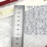 Fustelle per Scrapbooking, Fustelle Metalliche per Lettere, Fustelle per Alfabeto Maiuscolo e Minuscolo per Lavori Creativi