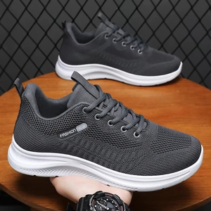 Baskets respirantes à lacets pour hommes B-717 – Chaussures de sport tendance et décontractées avec semelle intérieure en maille pour un jogging confortable - Product Image 5